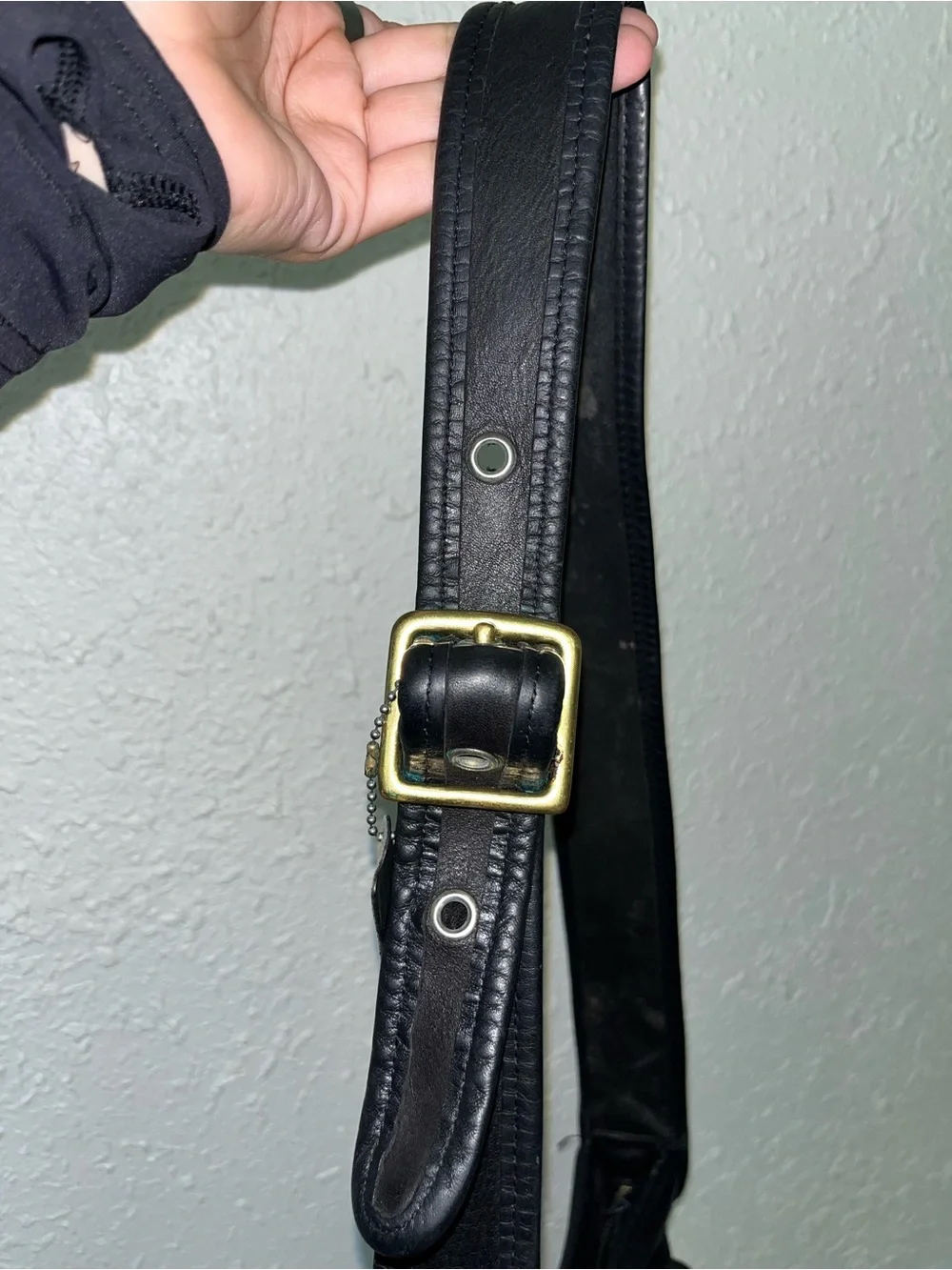 Classic Black Leather Shoulder Bag - Timeless Design